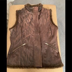Women’s leather vest.